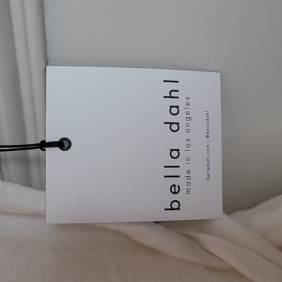 Bella Dahl White Sleeveless Linen Mini Dress / Blazer Dress Sz Medium - Picture 10 of 13